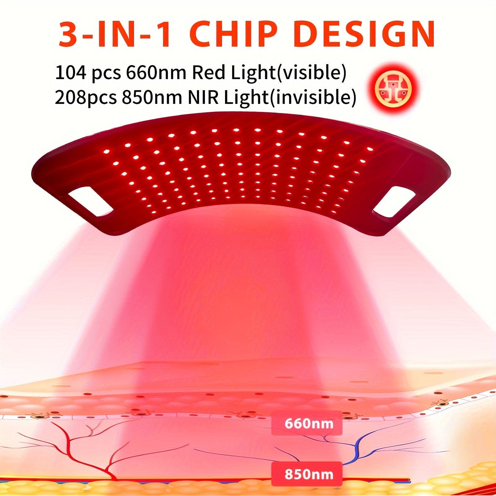 Red Light Therapy Lamp For Body, Infrared Light Therapy Lamps With Stand 660nm Red Light &850nm Near Infrared Light Therapy Lamp