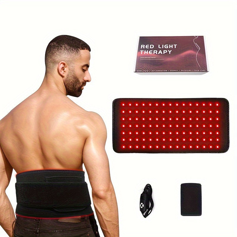 Red Light Therapy Pad For Body Pain NIR Deep Therapy For Back Knee Hands Feet Relief Portable 660nm 850nm Home Heating Light Therapy Wrap Belt Gift For Women Men