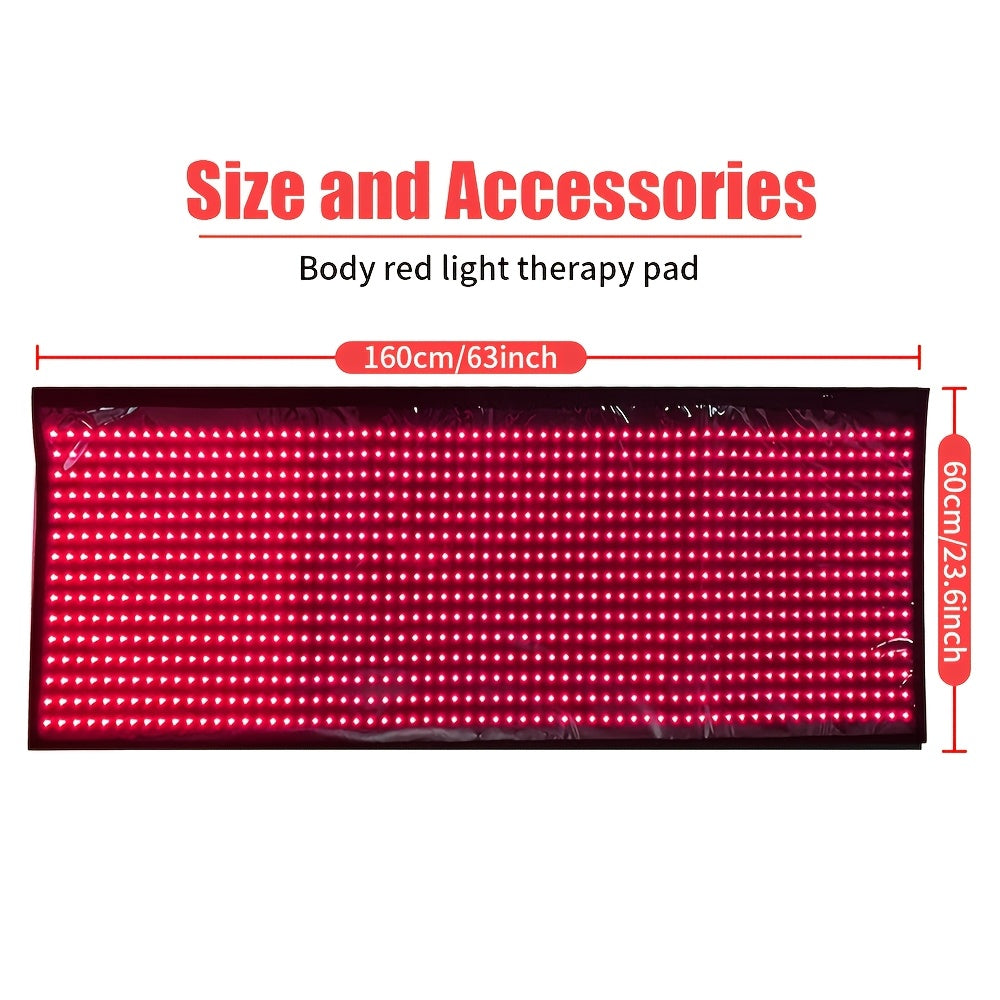 FDA cleared Red light Relax 63*23.6inch Big discount and Deal Red light Relax pad with 660nm and 850nm LED chips for whole body relief use local warehouse