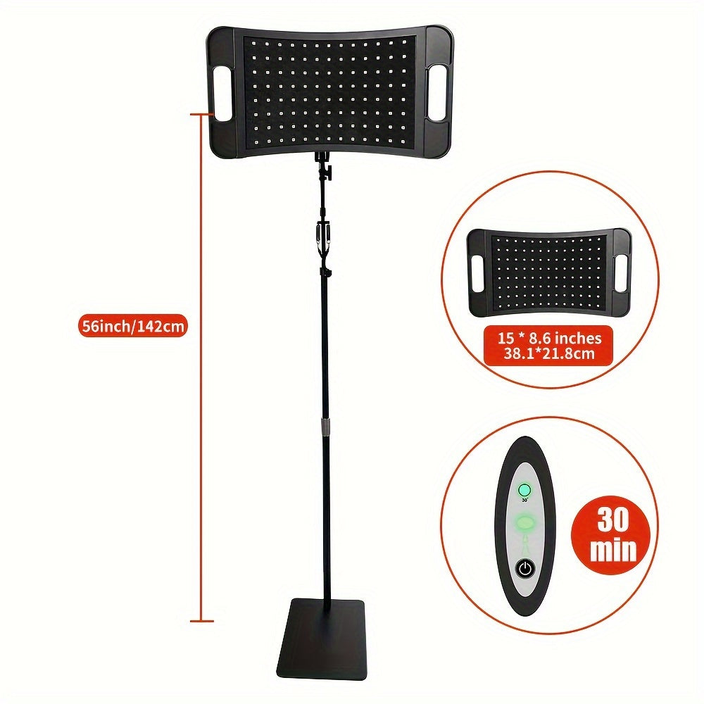 Red Light Therapy Lamp For Face Infrared Light Therapy Pad With Stand Led 660nm Red Light-Therapy & 850nm Infrared Red Light Therapy Device For Body Skin Health