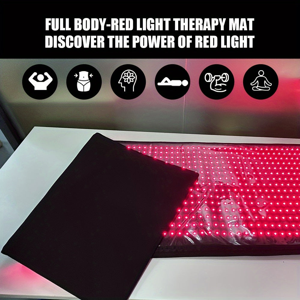FDA cleared Red light Relax 63*23.6inch Big discount and Deal Red light Relax pad with 660nm and 850nm LED chips for whole body relief use local warehouse