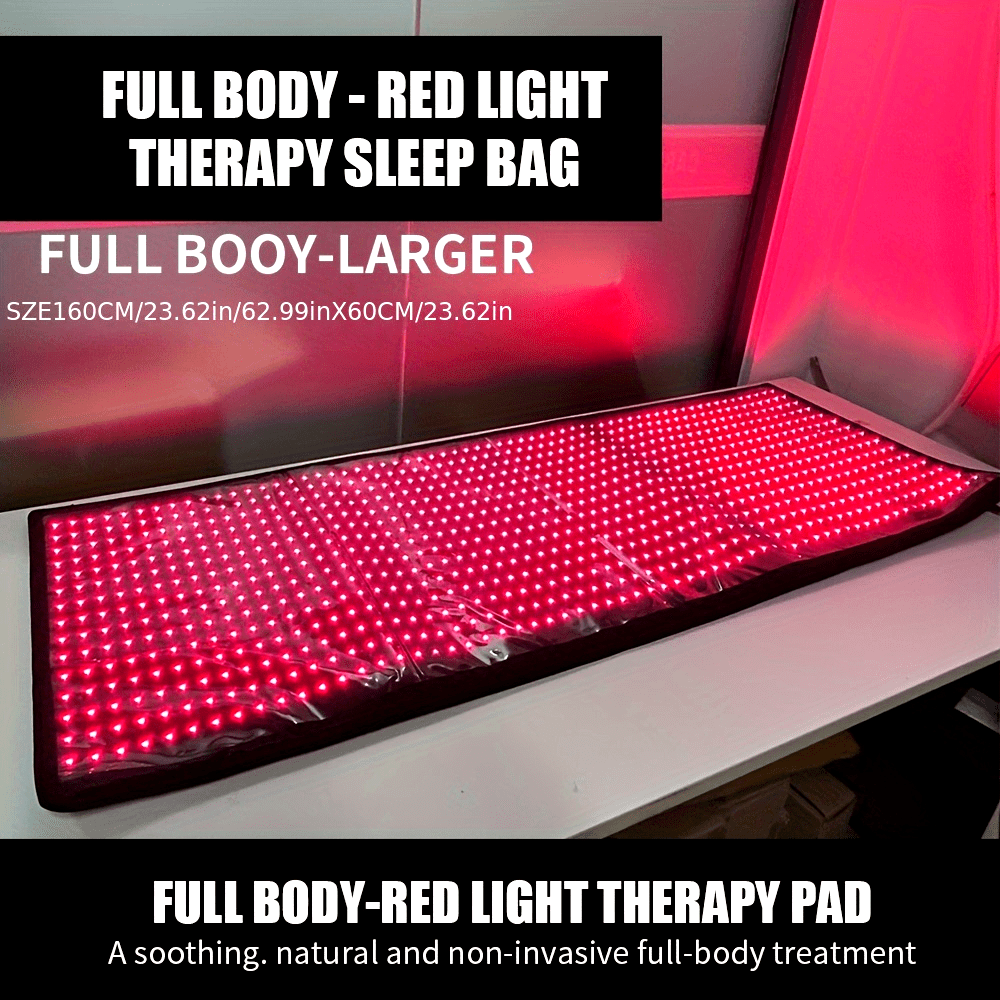 FDA cleared Red light Relax 63*23.6inch Big discount and Deal Red light Relax pad with 660nm and 850nm LED chips for whole body relief use local warehouse