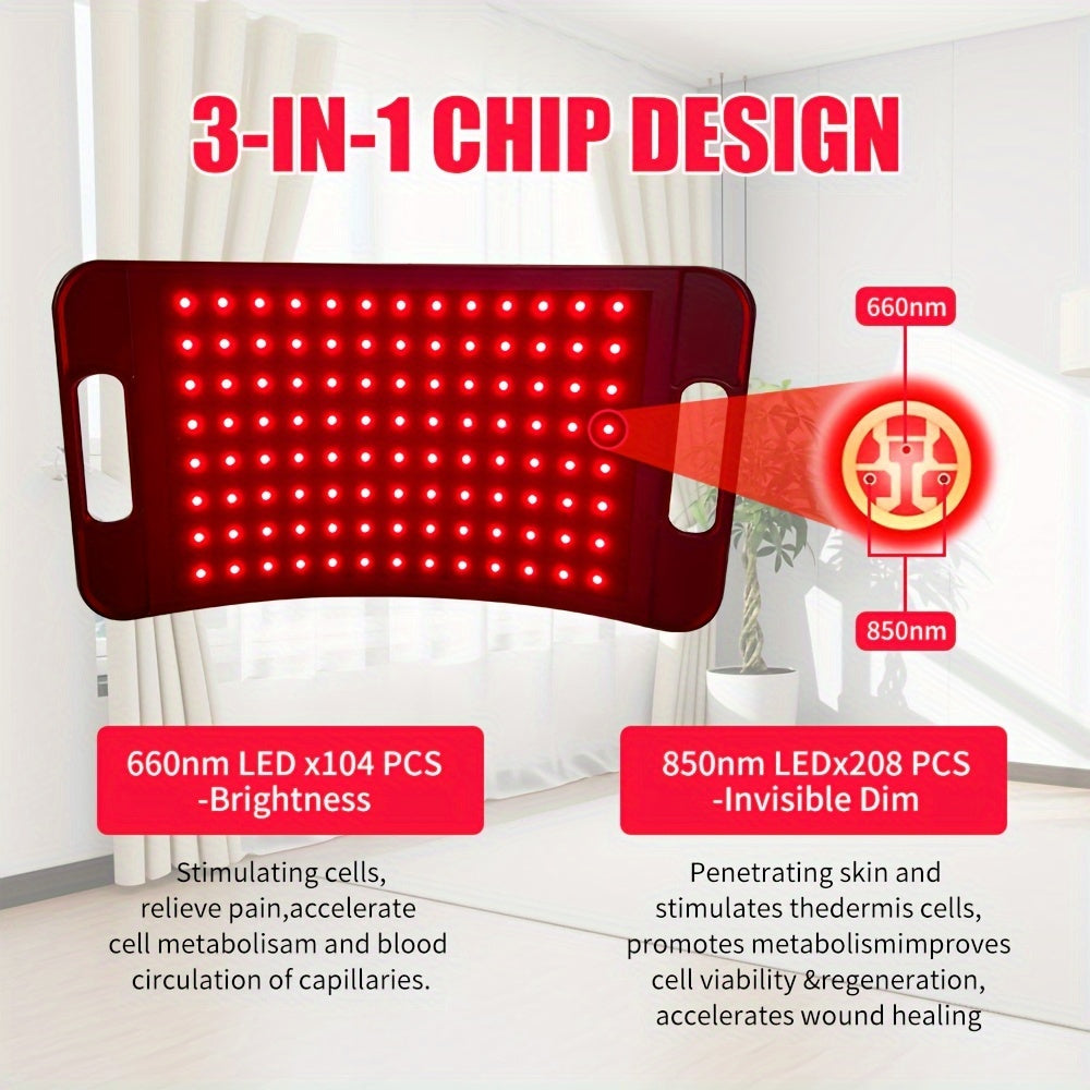 Cleared Red Light for Face and Body, Red Infrared Light Lamp with Stand LED 660nm Red Light-& 850nm Infrared Light Device for Body