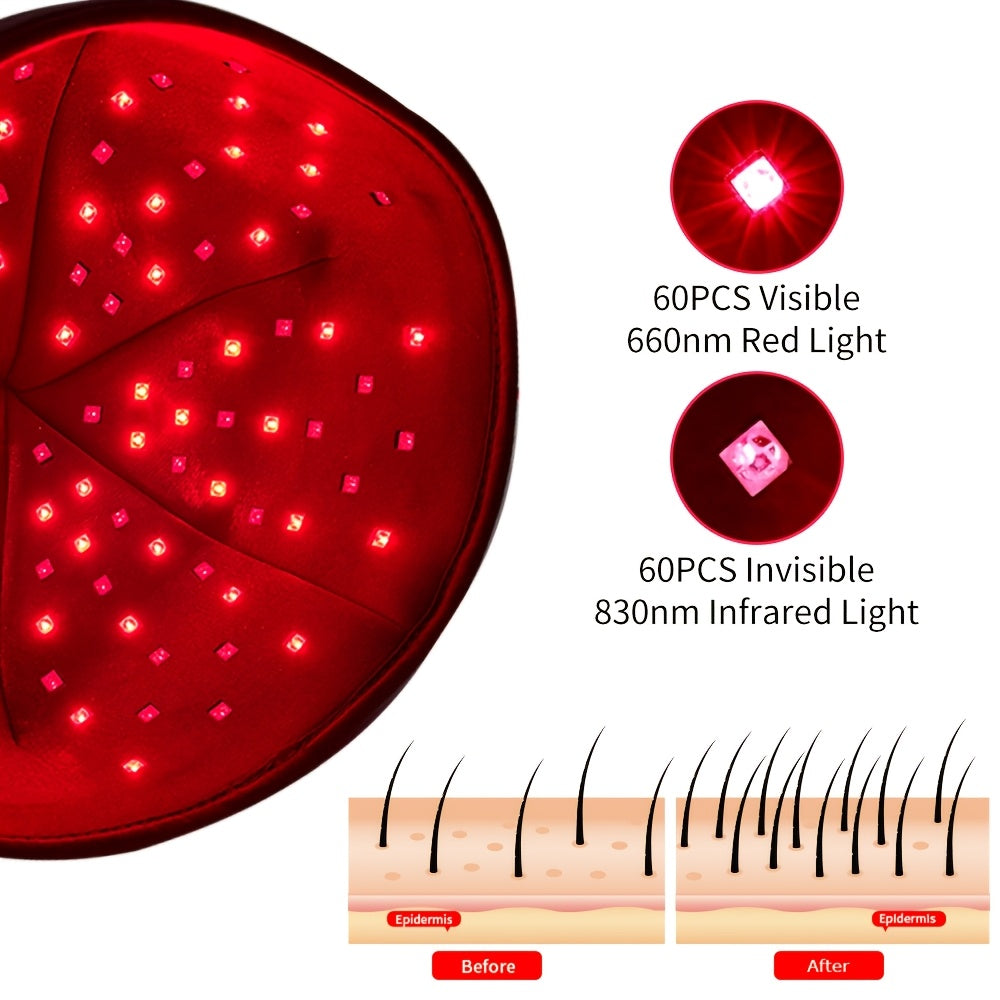 FDA cleared Hot Red Light Light Cap with 660nm and 830nm for Hair Re-growth Home Use red light medical grade