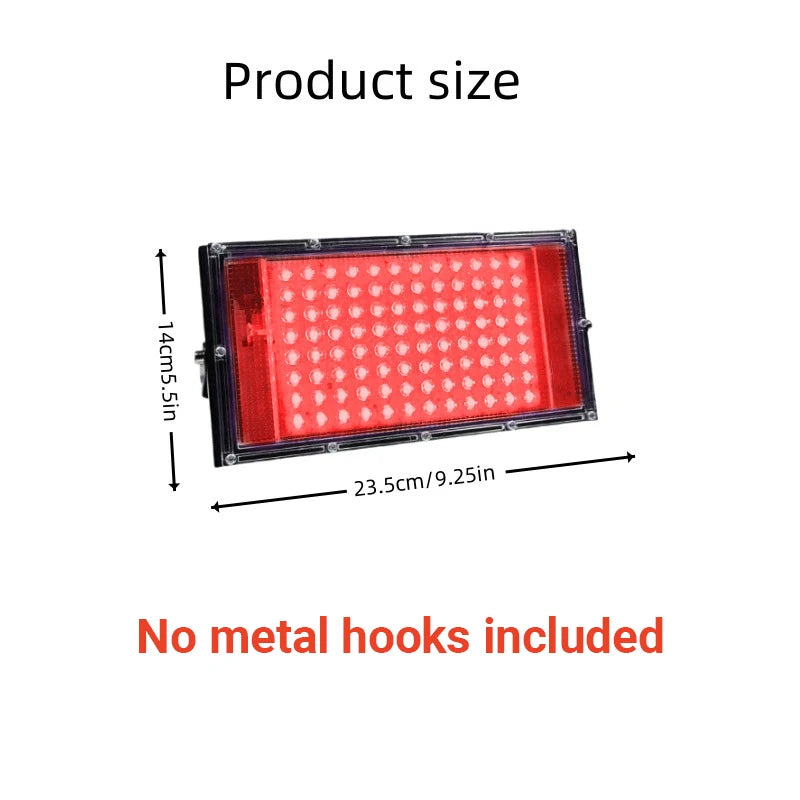 96 LEDs Red Light Therapy Lamp Infrared Light Therapy with Stand 660nm & 850nm NIR Light Device for Body Pain Relief Skin Care