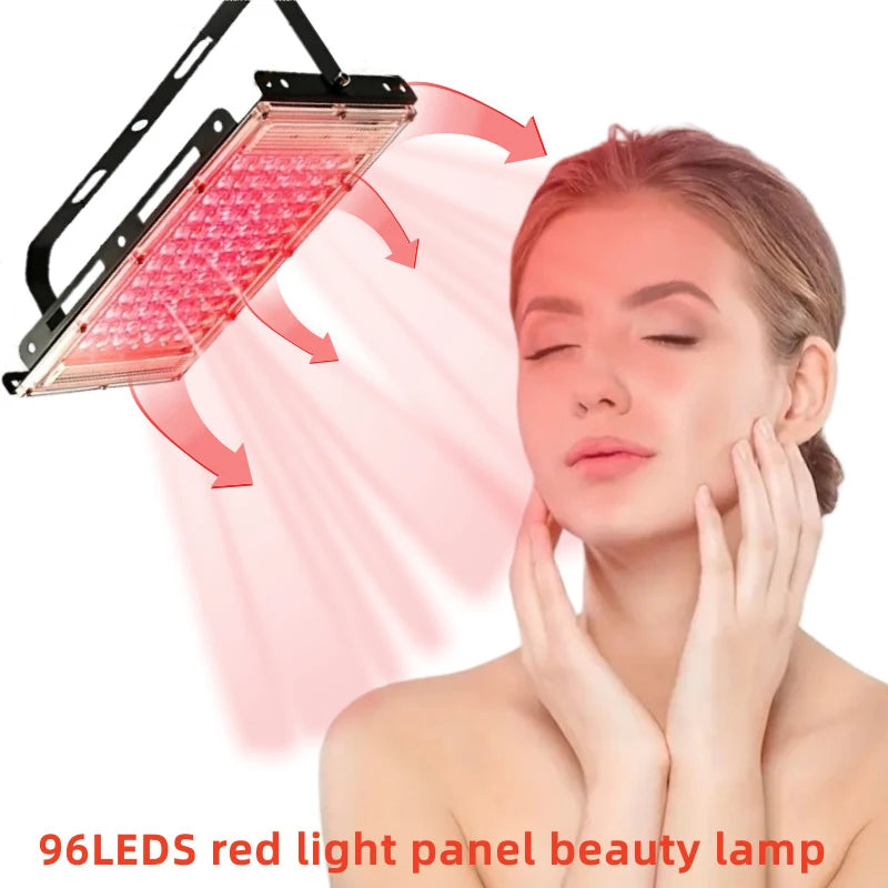 96 LEDs Red Light Therapy Lamp Infrared Light Therapy with Stand 660nm & 850nm NIR Light Device for Body Pain Relief Skin Care