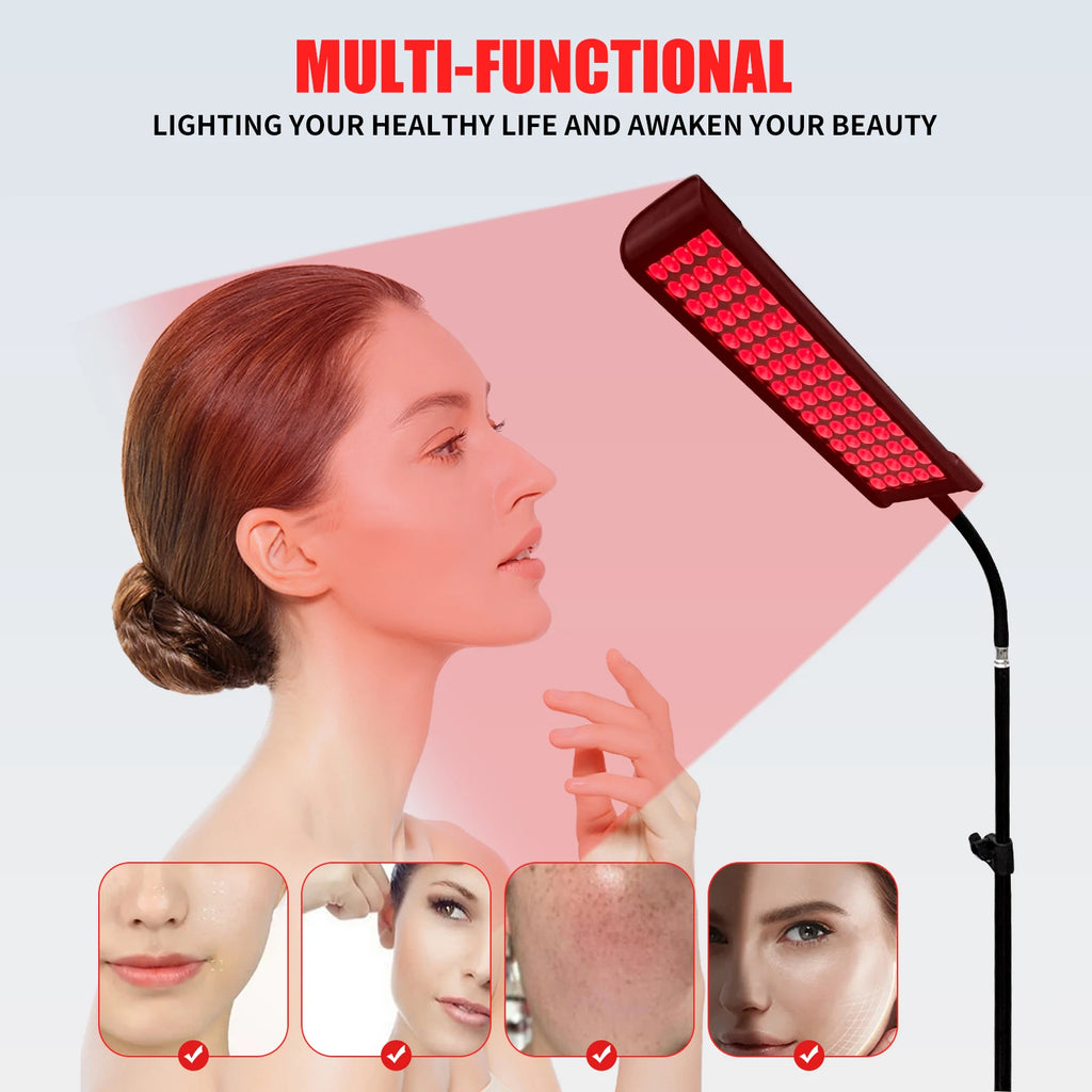 Red Light Therapy Panel Lamp LED 660nm 850nm Near Infrared Device Knee Body Pain Relief Facial Anti Aging Face Skin Care Beauty
