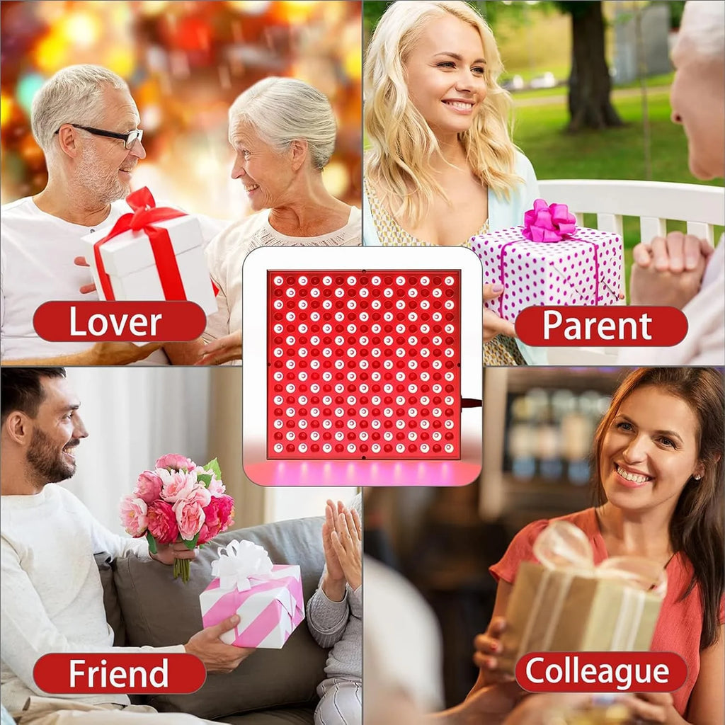 Red-Light-LED-Therapy-Panel - Infrared Red Light Therapy Lamp Device for Body,LED 660nm and Near Infrared 850nm Light Combo