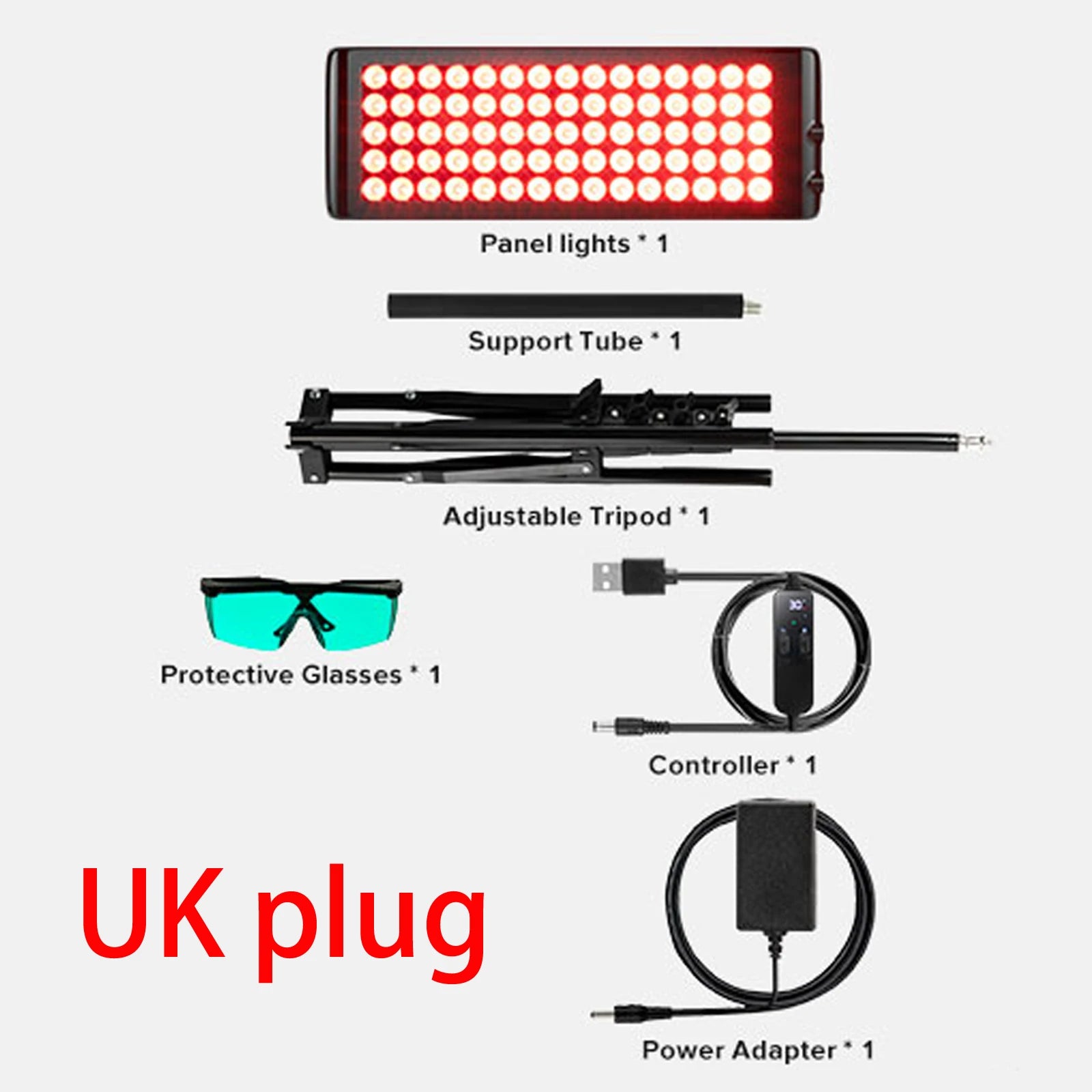 Red Light Therapy Panel Lamp LED 660nm 850nm Near Infrared Device Knee Body Pain Relief Facial Anti Aging Face Skin Care Beauty