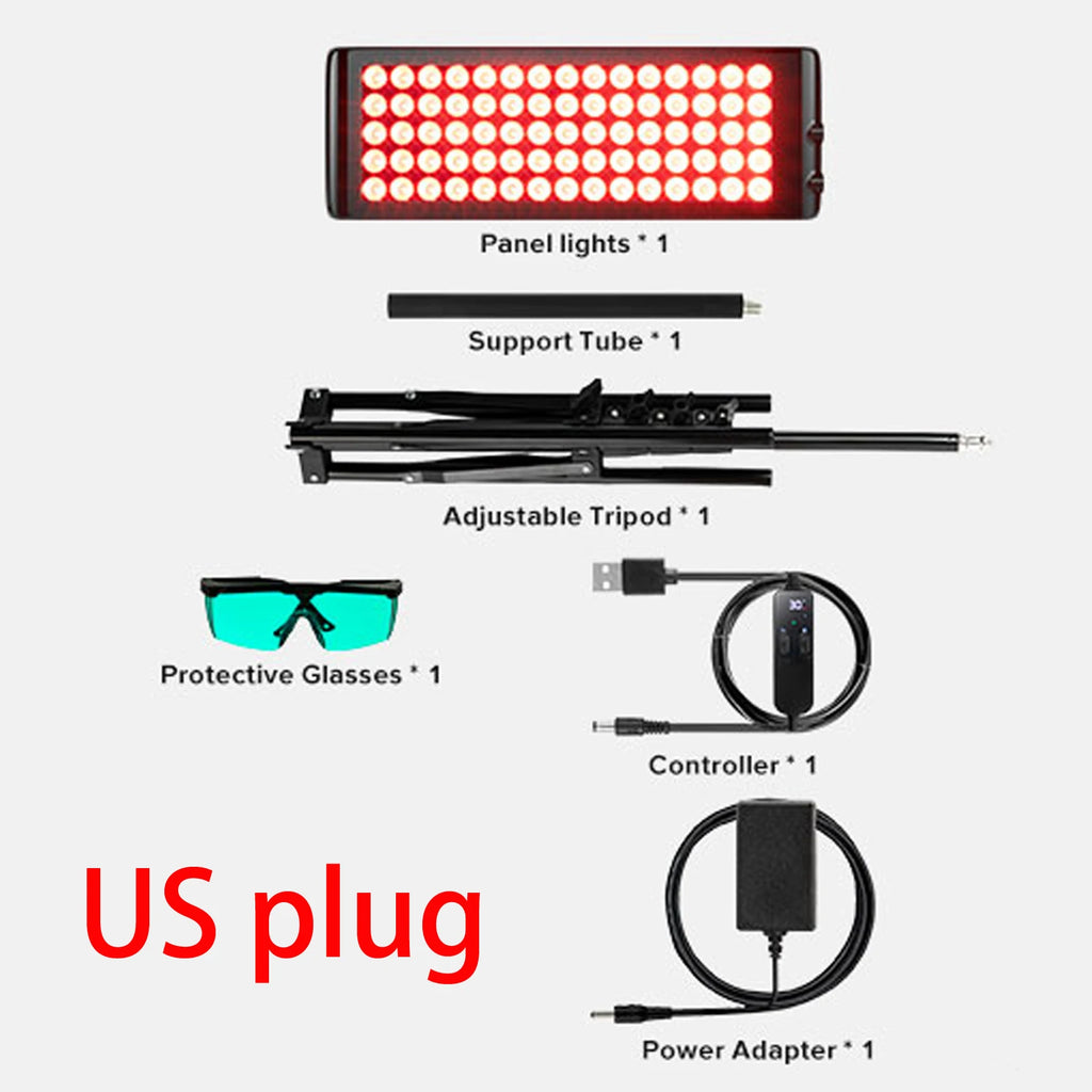 Red Light Therapy Panel Lamp LED 660nm 850nm Near Infrared Device Knee Body Pain Relief Facial Anti Aging Face Skin Care Beauty