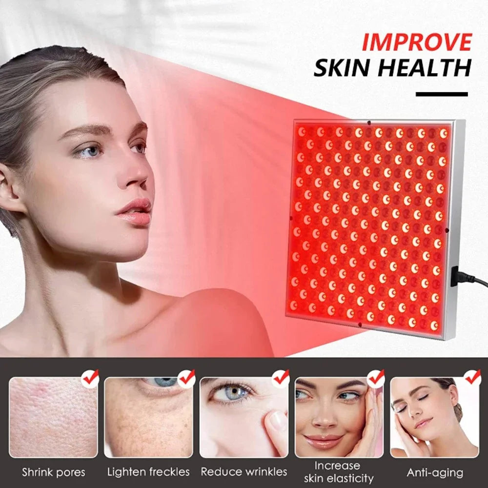 Red Light Therapy for Body Face, Red Light Panel Near Infrared 850nm and Deep Red 660nm for Pain Relief and Skin Improved
