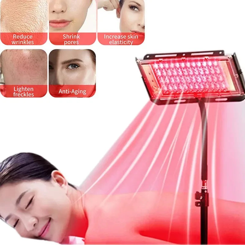 96 LEDs Red Light Therapy Lamp for Full Body Infrared Light Device Face Body Pain Stress Relief Daily Skin Care 660nm 850nm