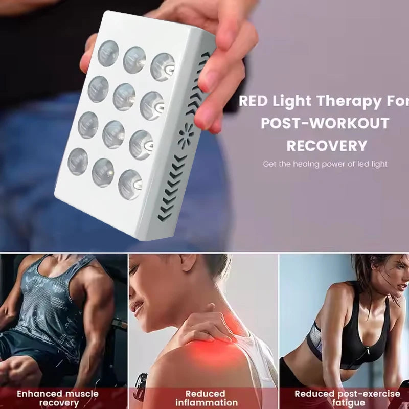 Near Infrared Red Light Therapy 660nm & 850nm Built-In Battery Led Light Therapy Panel for Pain Relief Skin Health 660Nm 850Nm