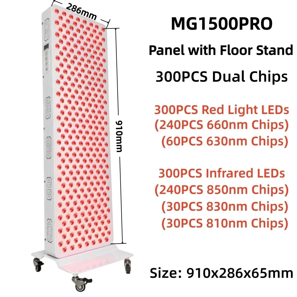 LED Red Light Therapy Panel Dual Chip 630nm 660nm 810nm 830nm 850nm Near Infrared Therapy Light LED Beauty Devices For Full Body