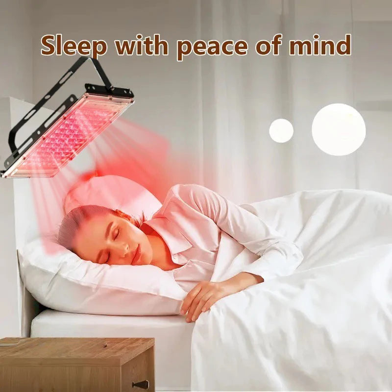 96 LEDs Red Light Therapy Lamp Infrared Light Therapy with Stand 660nm & 850nm NIR Light Device for Body Pain Relief Skin Care