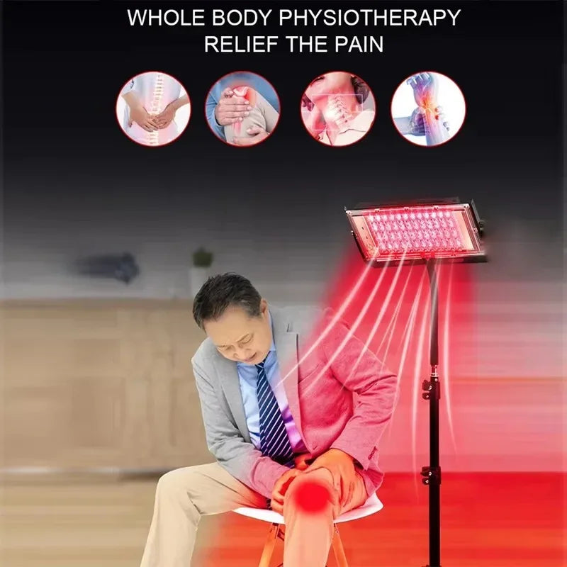 96 LEDs Red Light Therapy Lamp for Full Body Infrared Light Device Face Body Pain Stress Relief Daily Skin Care 660nm 850nm