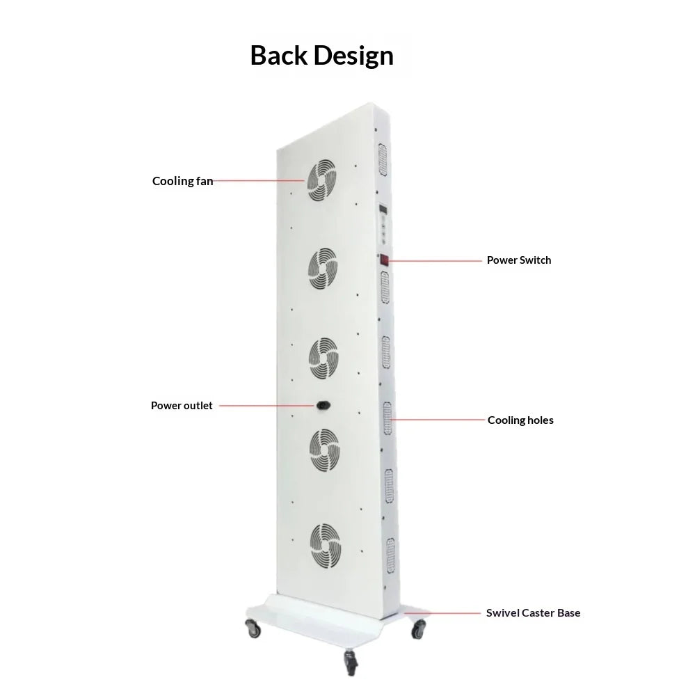 LED Red Light Therapy Panel Dual Chip 630nm 660nm 810nm 830nm 850nm Near Infrared Therapy Light LED Beauty Devices For Full Body