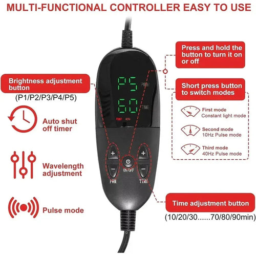 2025 New Red Light Therapy Pads LED 660 & 850NM near Infrared Whole Body Treatment Large Pads for Home Use