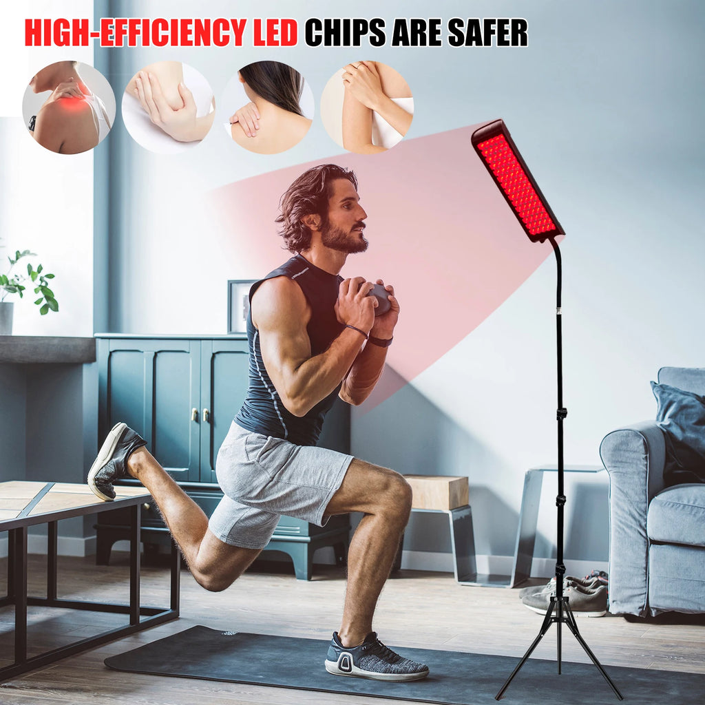 Red Light Therapy Panel Lamp LED 660nm 850nm Near Infrared Device Knee Body Pain Relief Facial Anti Aging Face Skin Care Beauty