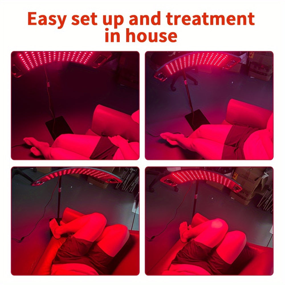 Red Light Therapy Lamp For Face Infrared Light Therapy Pad With Stand Led 660nm Red Light-Therapy & 850nm Infrared Red Light Therapy Device For Body Skin Health