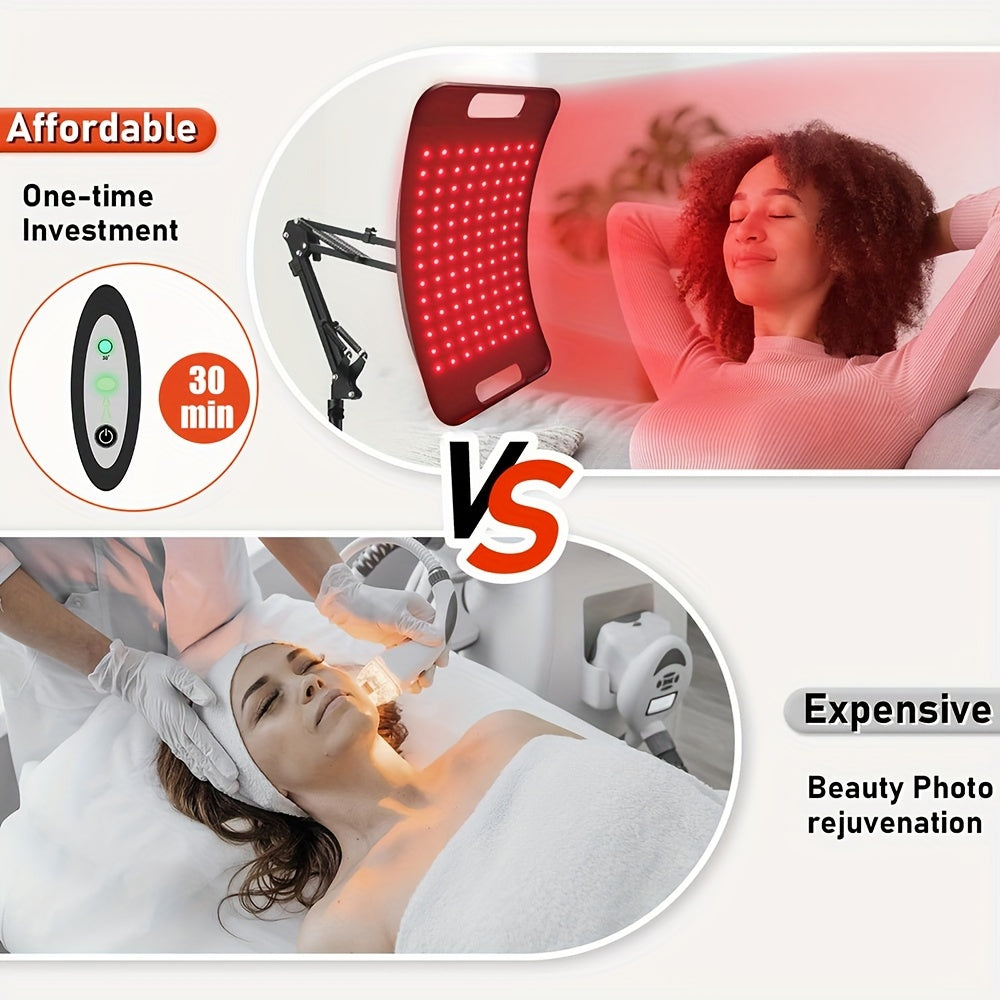 Cleared Red Light for Face and Body, Red Infrared Light Lamp with Stand LED 660nm Red Light-& 850nm Infrared Light Device for Body